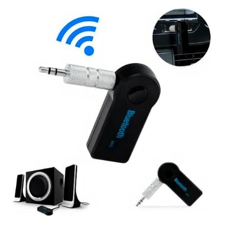 Adaptador Bluetooth P2 para Carro USB Receptor Áudio Auxiliar Rádio Som Automotivo
