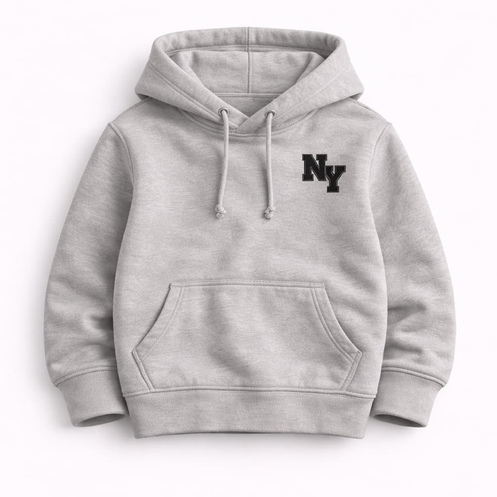 Moletom Masculino Infantil  Moletom Flanelado Com Bolso Estampado Minimalista Casaco Infantil