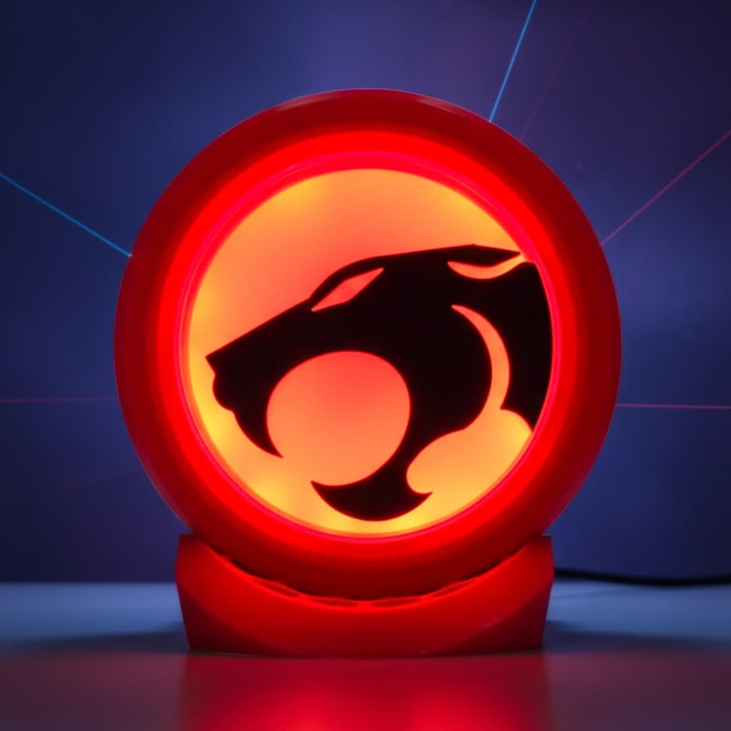 Luminária LED Olho de Thundera - Logo Geek Thundercats Premium