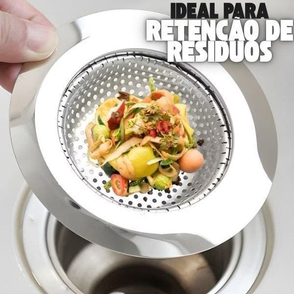 Ralinho Ralo Para Pia Inox De Cozinha Tamanhos Anti Entupimento Universal Fácil Instalação Simples