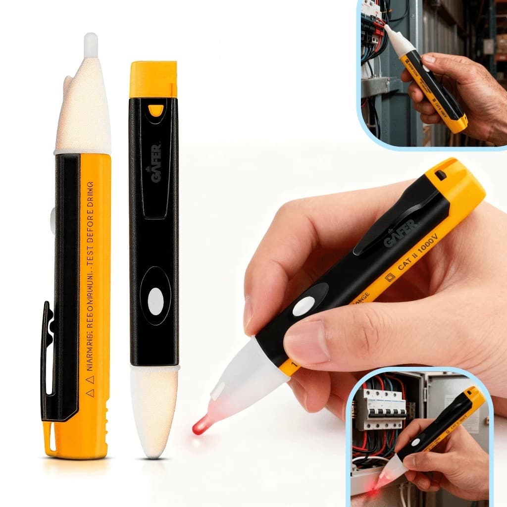 Caneta chave teste Eletricista Detector de Tensão 90-1000v com alerta sonoro