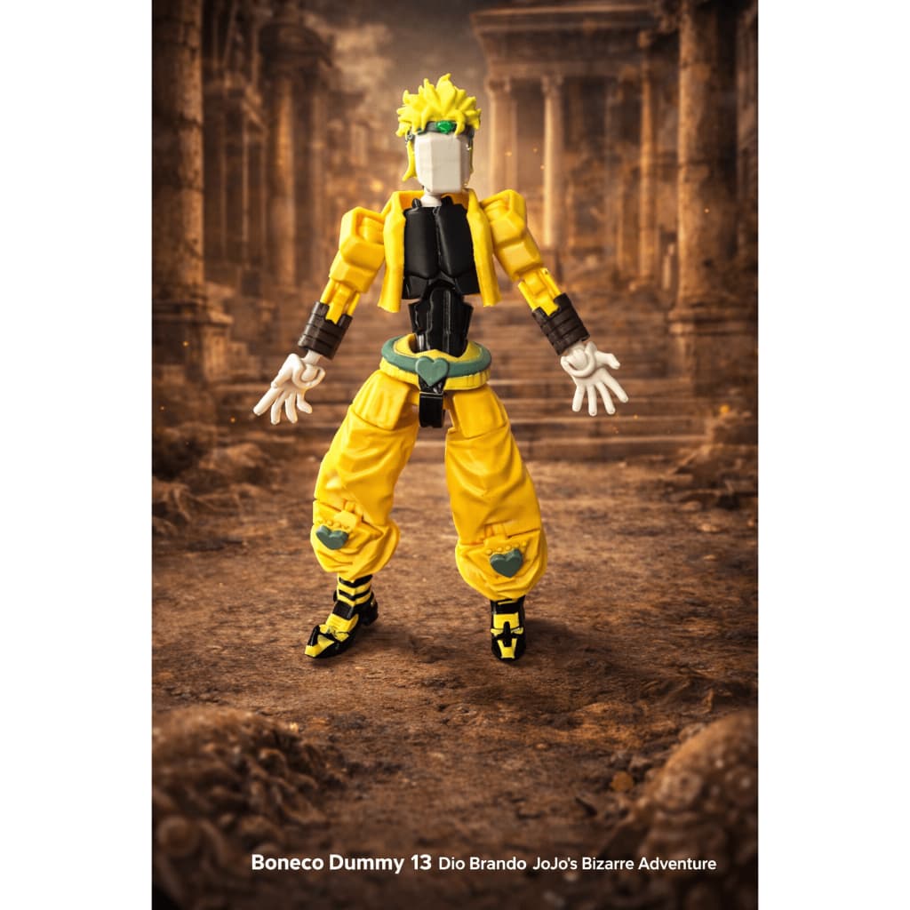Boneco Dummy 13 Dio Brando JoJo's Bizarre Adventure Articulado Entregue Montado