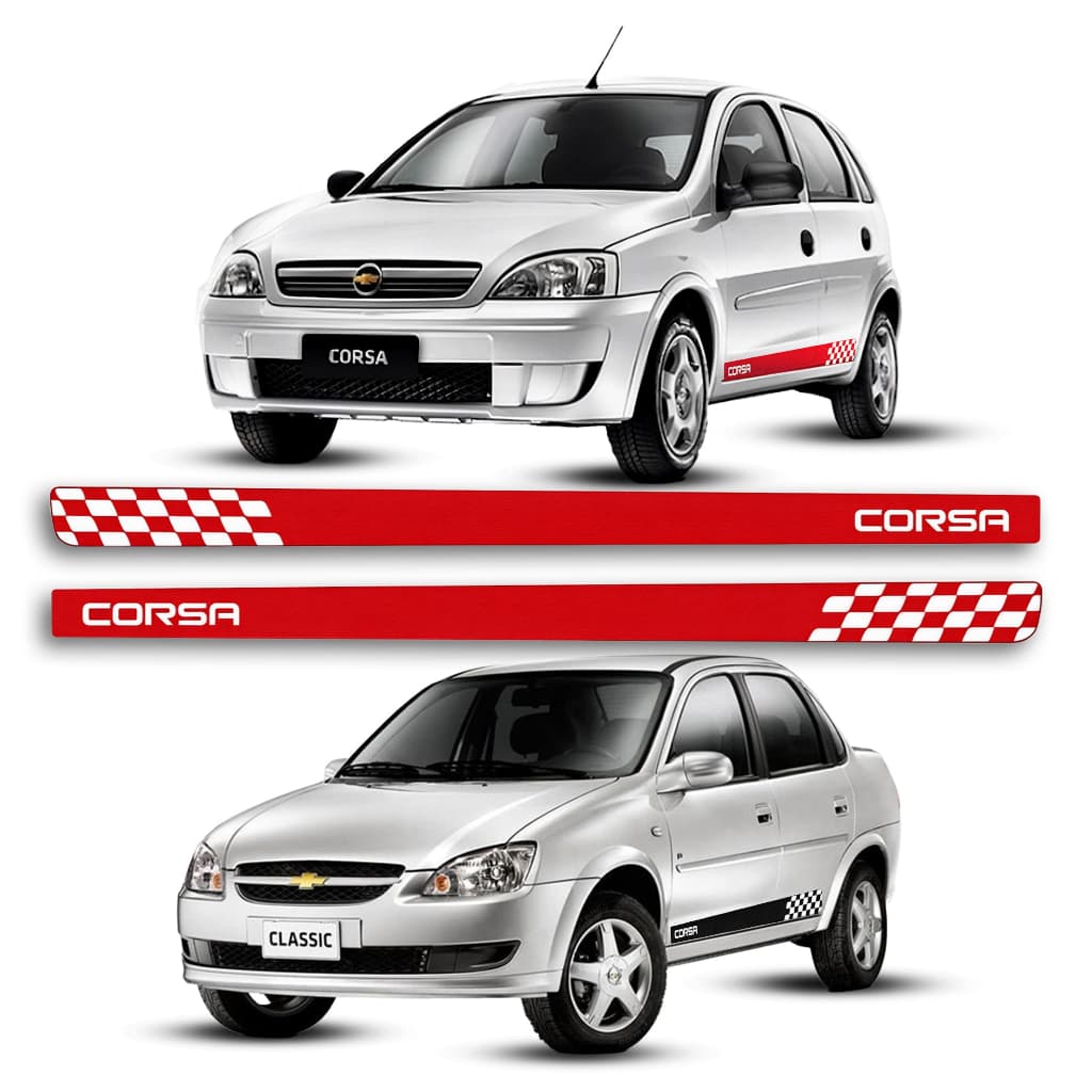 Faixa lateral adesivo Corsa automotivo proteção pintura vinil durável alta qualidade carro