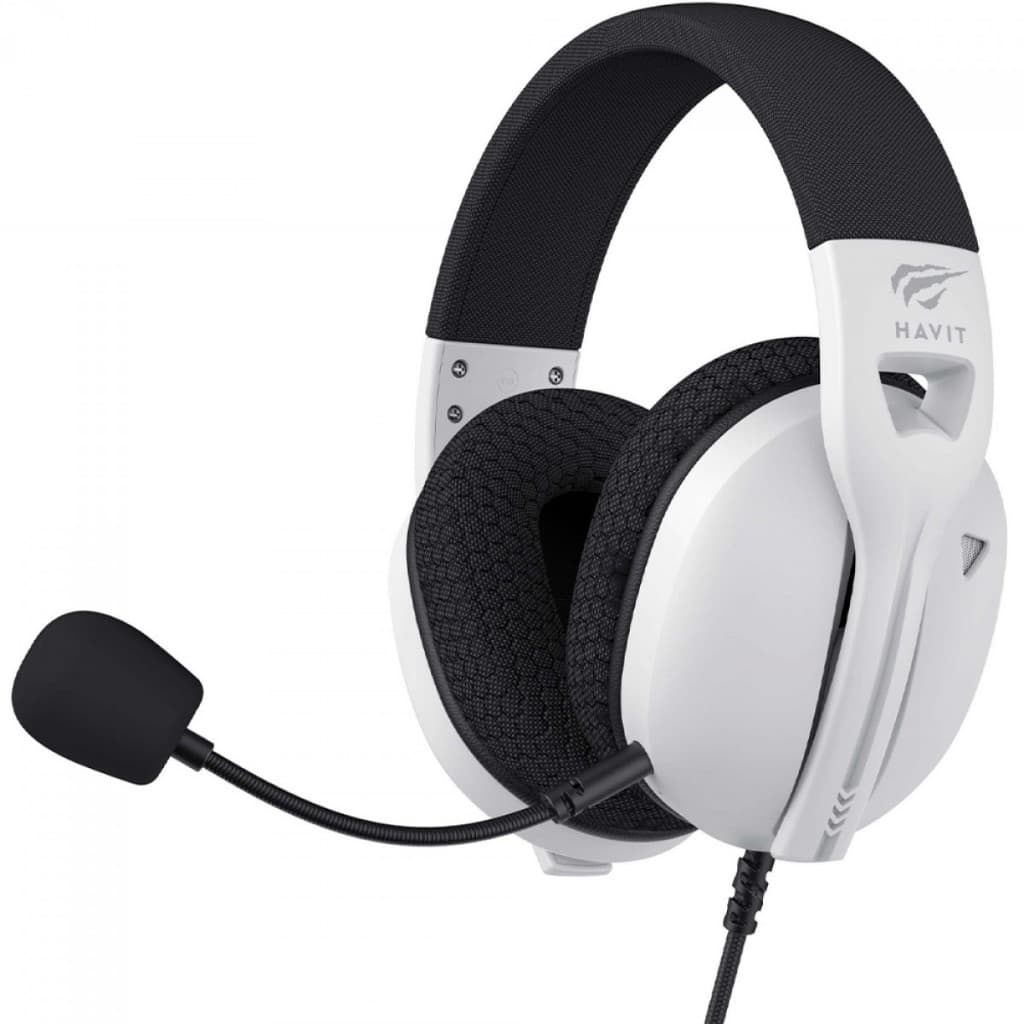 Headset Gamer Havit Fuxi-H5d, 3.5mm, Drivers de 50mm, Preto/Branco