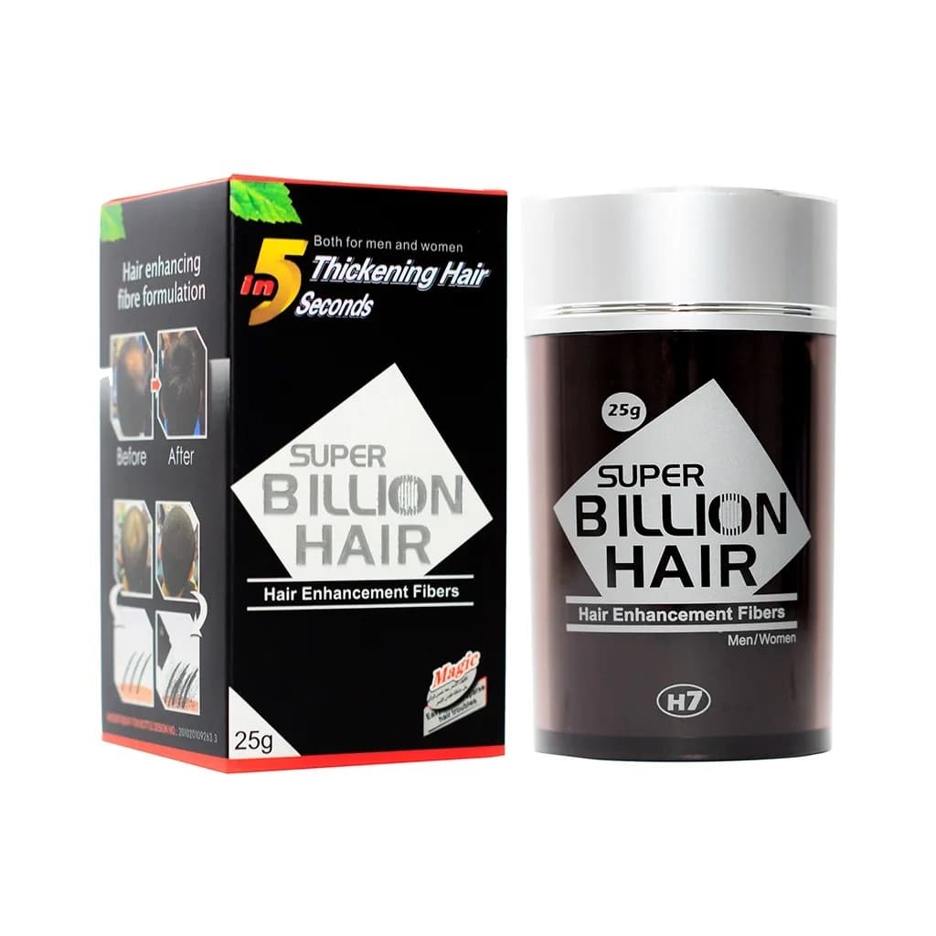 Super Billion Hair Fibras De Queratina Em Pó Disfarça Calvície Falhas Não Agressivo ao Couro Cabeludo e Barba