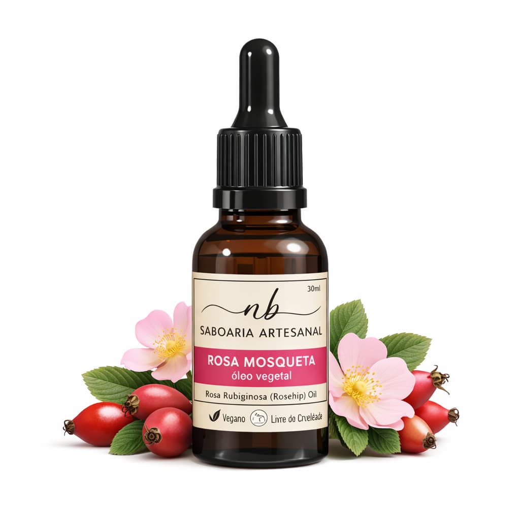 Óleo Vegetal de Rosa Mosqueta 100% Puro Clareador de Manchas