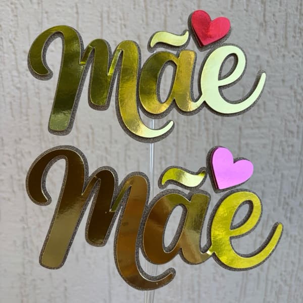 TOPO DE BOLO DIA DAS MÃES - DECORAÇÃO DIA DAS MÃES - PRESENTE DIA DAS MÃES