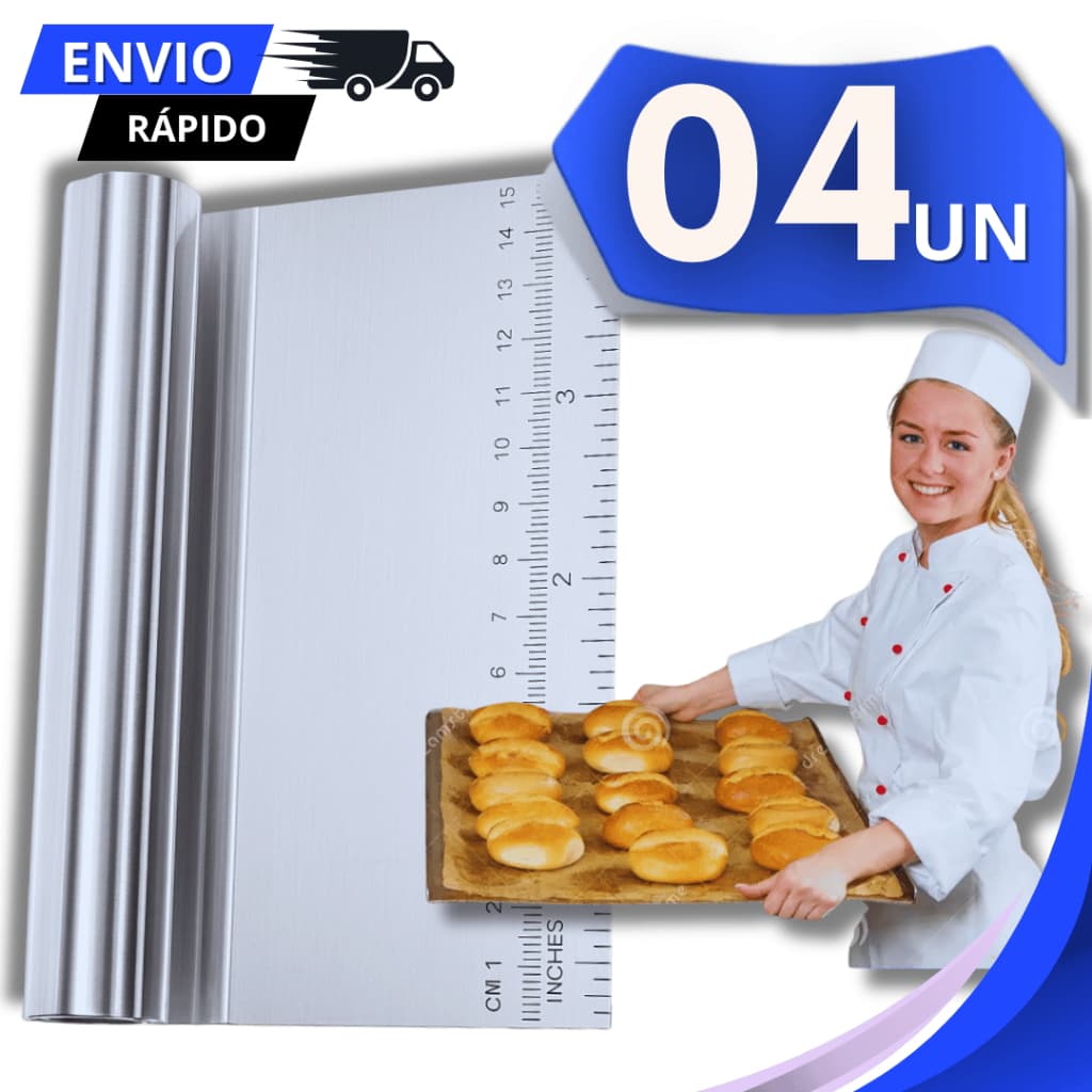 Kit Espátulas Tubular Inox Raspadora Cortador Para Massas Bolo Legumes Cozinha Utensílios