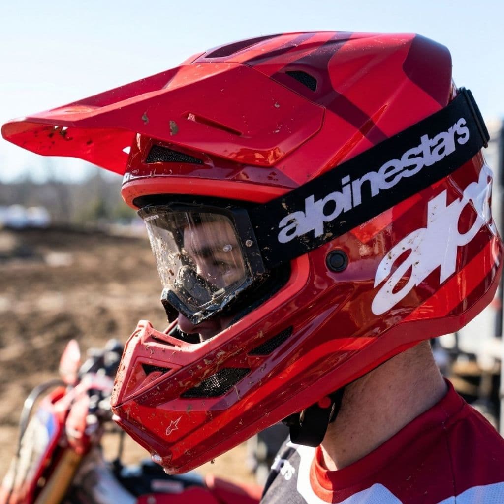 Capacete Alpinestars SM7 Core Vermelho
