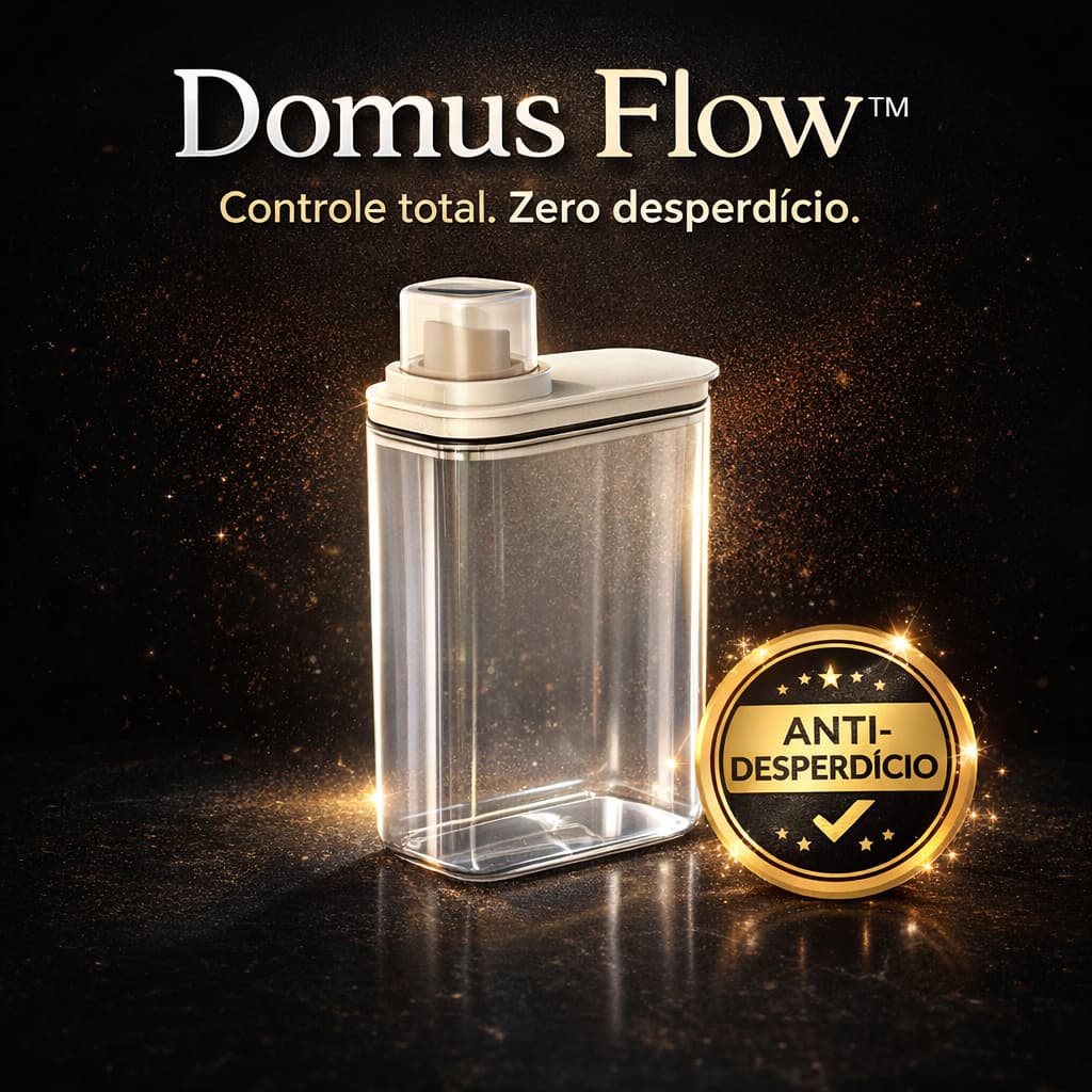Dispenser de Sabão 2,3L Anti Desperdício Domus Flow™ com Vedação Hermética | Econômico, Grande Capacidade,