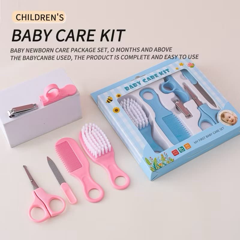Baby Care Kit 5 em 1 - Higiênico Bebê Cuidados com Recém Nascido 5 em 1 Acessório Kit Infantil 2 Cores Disponíveis