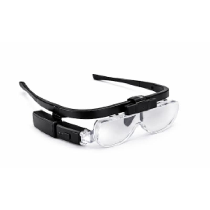 Óculos Lupa de Cabeça com Iluminação LED e Lentes Intercambiáveis.