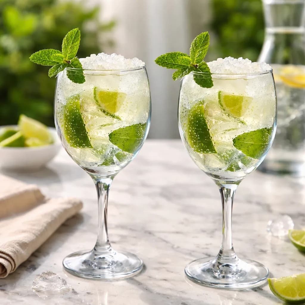 Jogo 2 Taças de Vidro 345ml COK Emperador - Taça para Água Suco Refrigerante Drinks e Bebidas