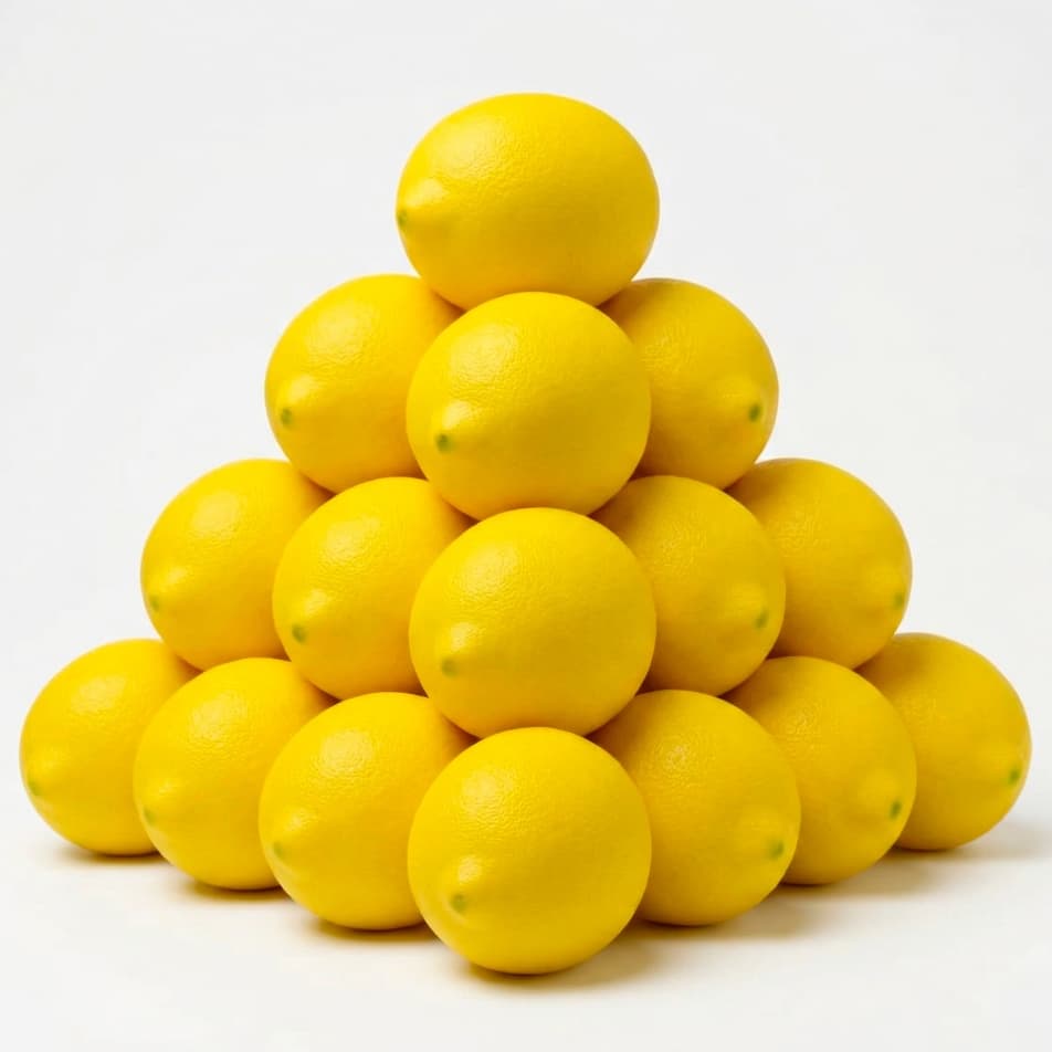 Limão Siciliano Artificial Ultra Realista Decoração ambiente Amarelo kit com 12 e 24 Unidades - Luxo