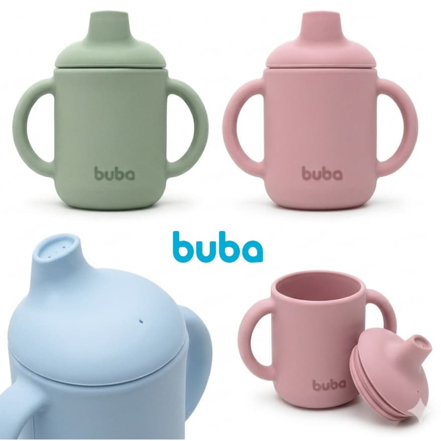Copo De Transição Em Silicone Buba Infantil 120ml Com Alça Macio - copo de treinamento