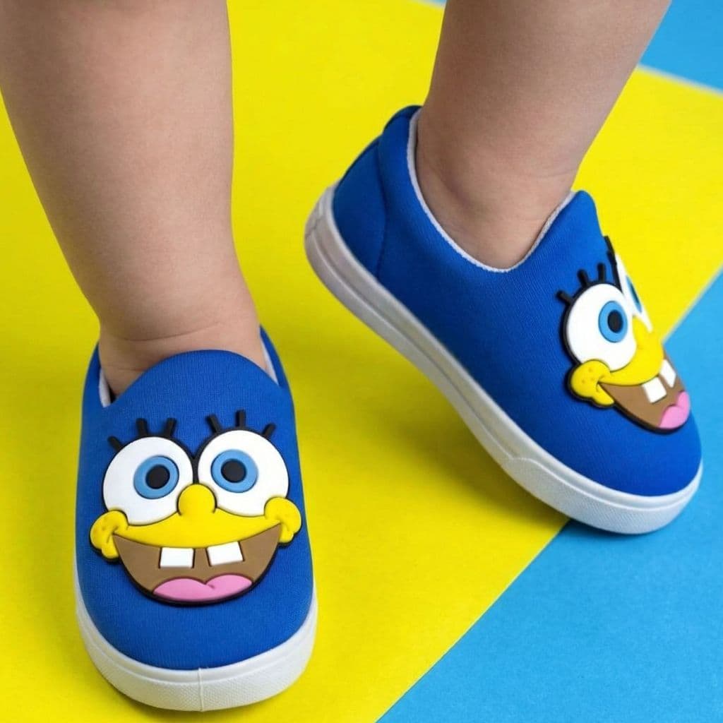 Tênis Infantil Masculino Bob Estiloso E Divertido Para Meninos Antiderrapante E Casual Envio Já