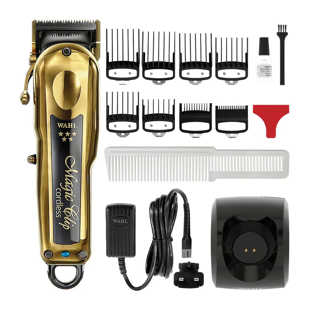 Wahl Magic Clip Cordless Gold Bivolt Máquina de Corte Profissional Sem Fio 6500 RPM
