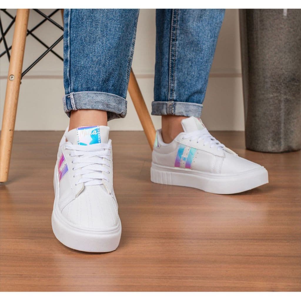Tênis Feminino Masculino Unissex Casual H Holografico Lançamento 34 ao 40 Não Perca