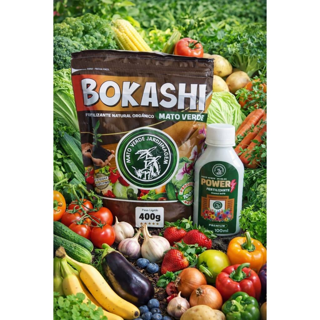 FERTILIZANTE NATURAL BOKASHI E FERTILIZANTE PREMIUM KIT MATO VERDE