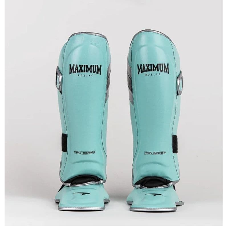 Caneleira de Muay Thai e Kickboxing Azul Claro