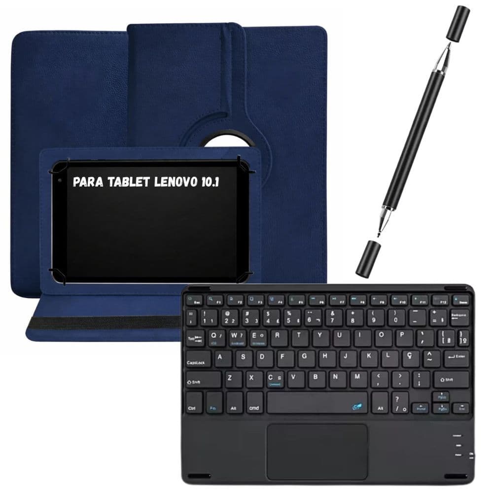 Capa + Teclado Touchpad + Caneta Para Lenovo Lenovo Tab 10.1