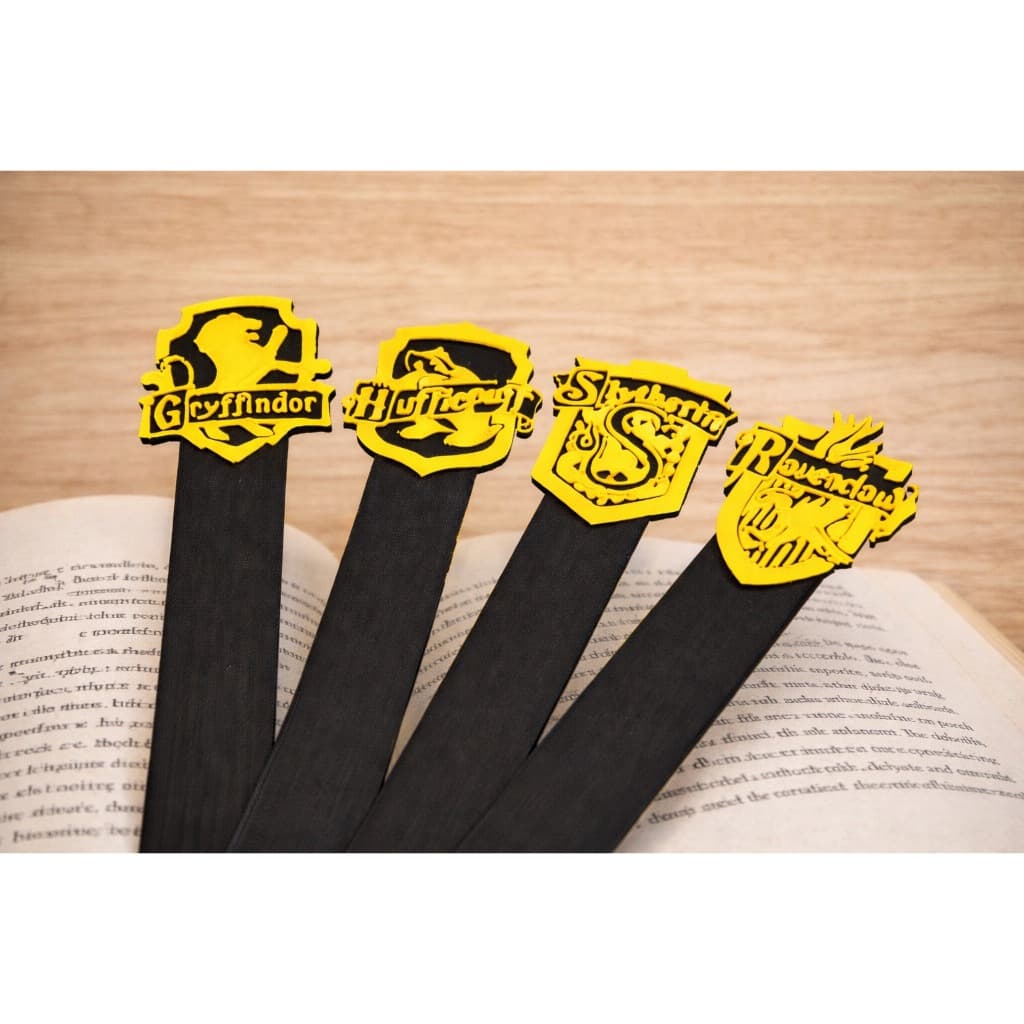 Marca Página Casas de Magia Estilo Hogwarts Bookmark Livro Harry