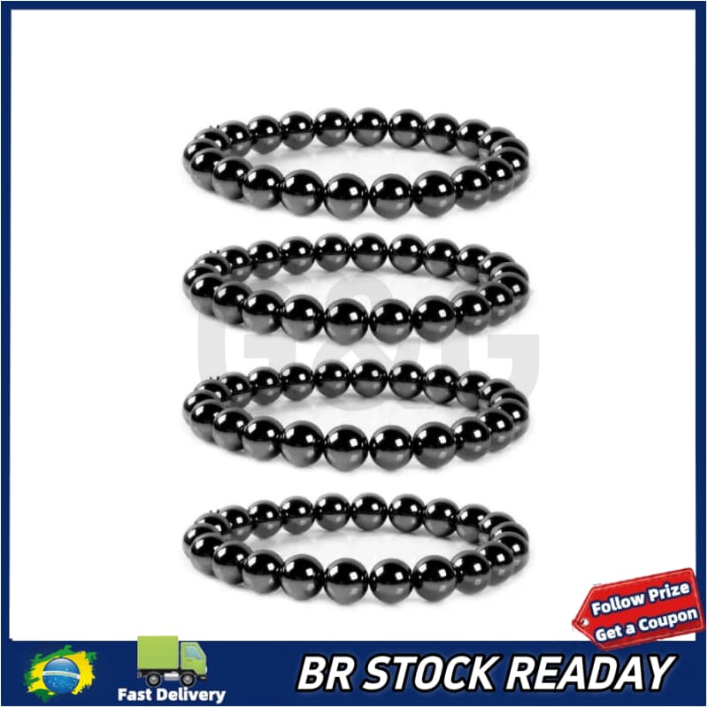 ✅[BR Seller] Fio De Pedra Hematita - 40Cm - 6mm/8mm/10mm 70 a 41 Contas