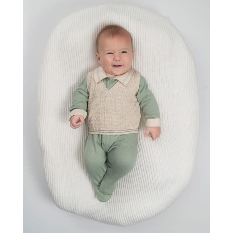 Macacão masculino de Bebê de inverno, Macacão + colete muito estiloso