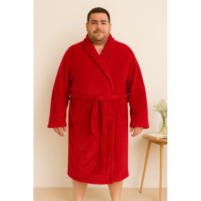 Roupão Plus Size Unissex em Manta de Microfibra – Maciez e Conforto até G5