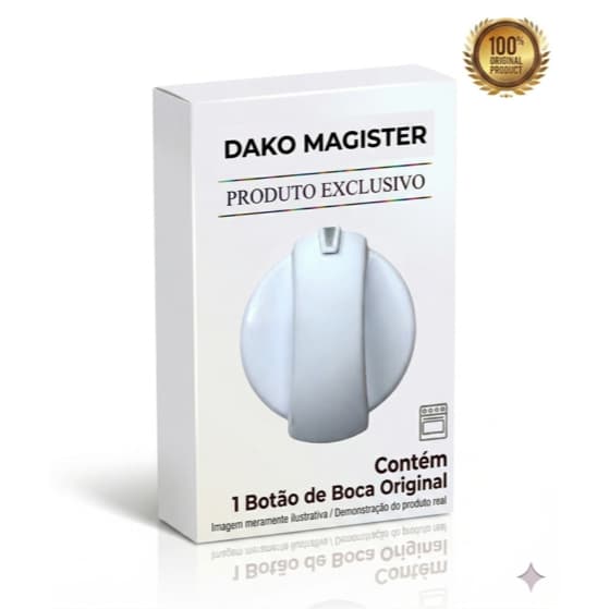 Botão Dako GE Fogão Cano Longo Alto
