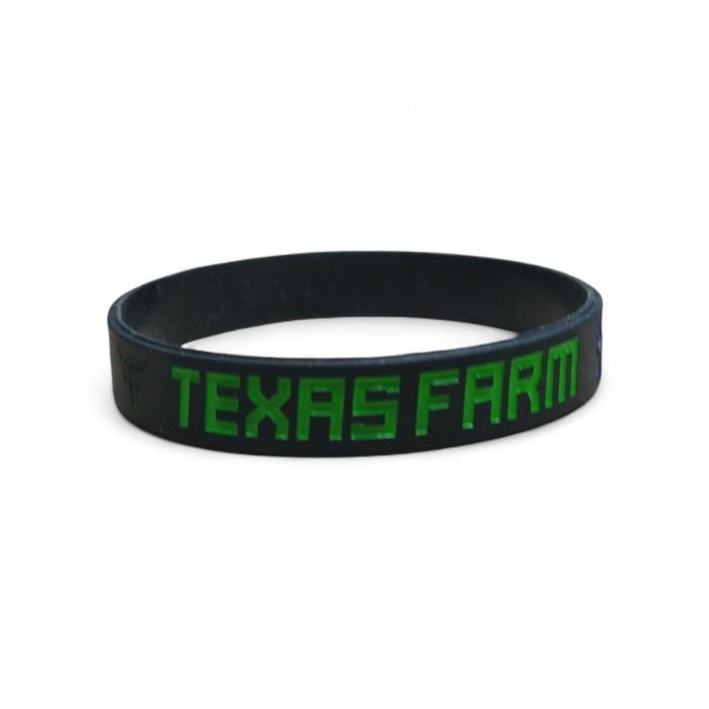 Pulseira de Silicone Texas Farm Adulto - acessório leve flexível durável para uso diário