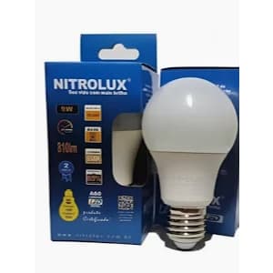 Lâmpada Bulbo LED 9W Nitrolux Bivolt E27 Luz Branca Econômica