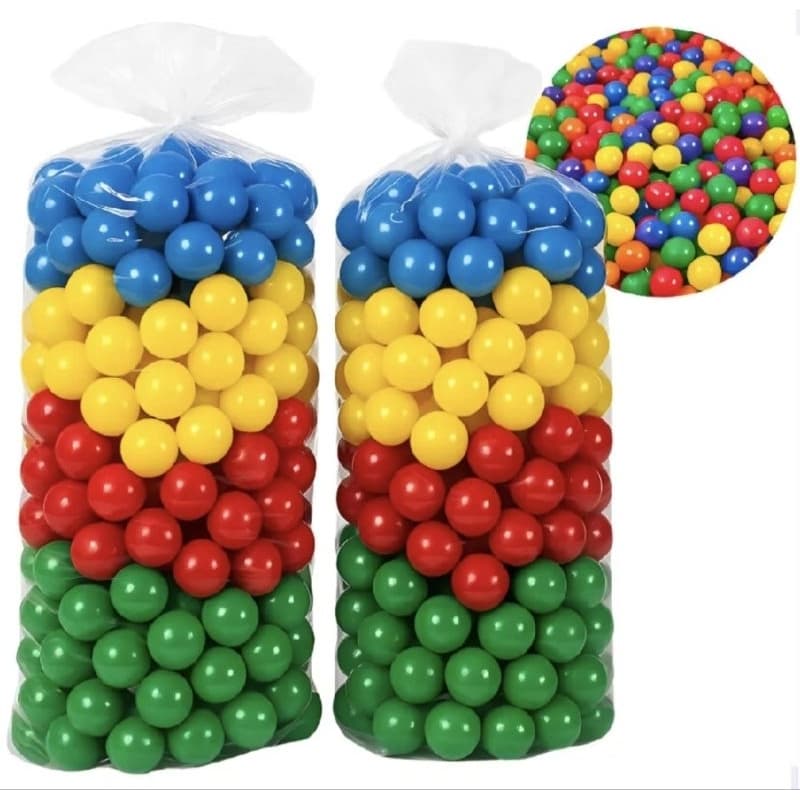Pacote com 500 bolinhas para piscina de bolinhas toquinha casinha Livre Bpa Atacado