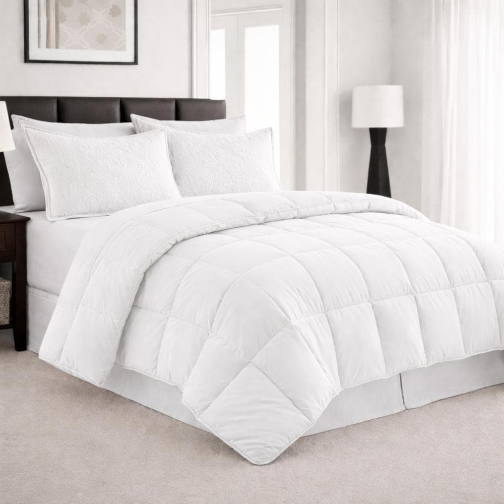 Jogo Cama Queen Completo 6 Peças Edredom 200 Fios 100% Algodão Conforto Premium