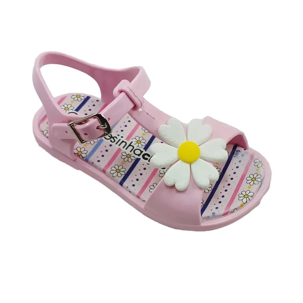 Sandalia Bebe Menina margarida borboleta