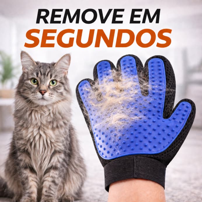 Luva Tira Pelos Pet Reutilizável Removedor de Pelos Gato Cachorro Escova Pet Limpa Sofá Roupas Carpete Tapete