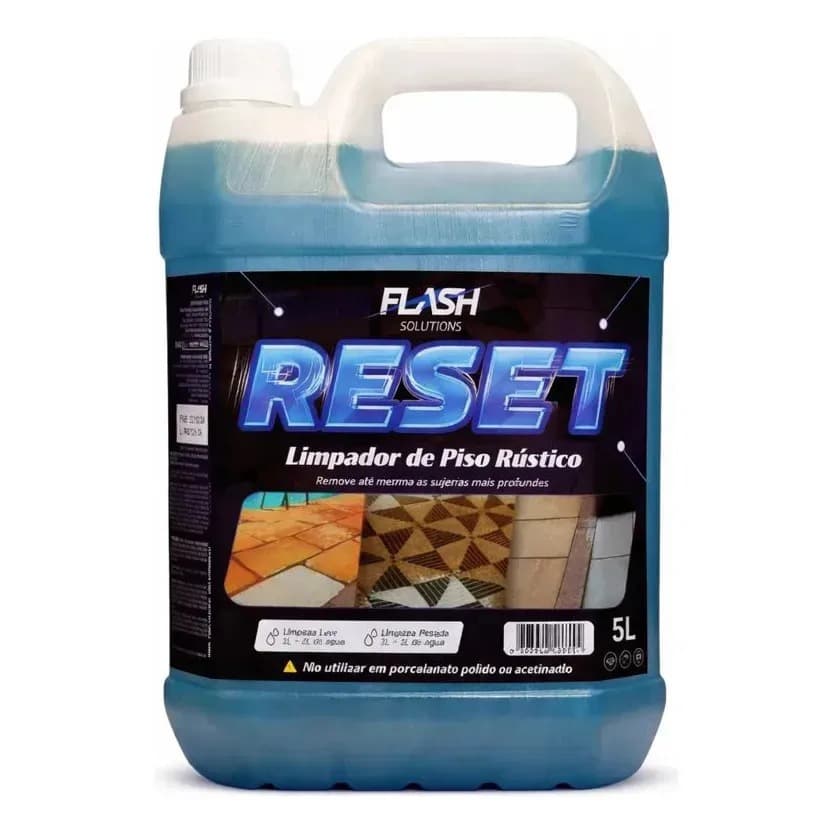 Produto Para Limpar Piso Encardido Reset Limpeza Pesada Piso Rústico Antiderrapante Sem Esforço
