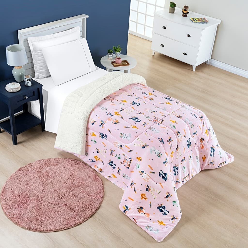 Coberdrom New Everest Kid de Solteiro Manta Sherpa - Ultra Quentinho