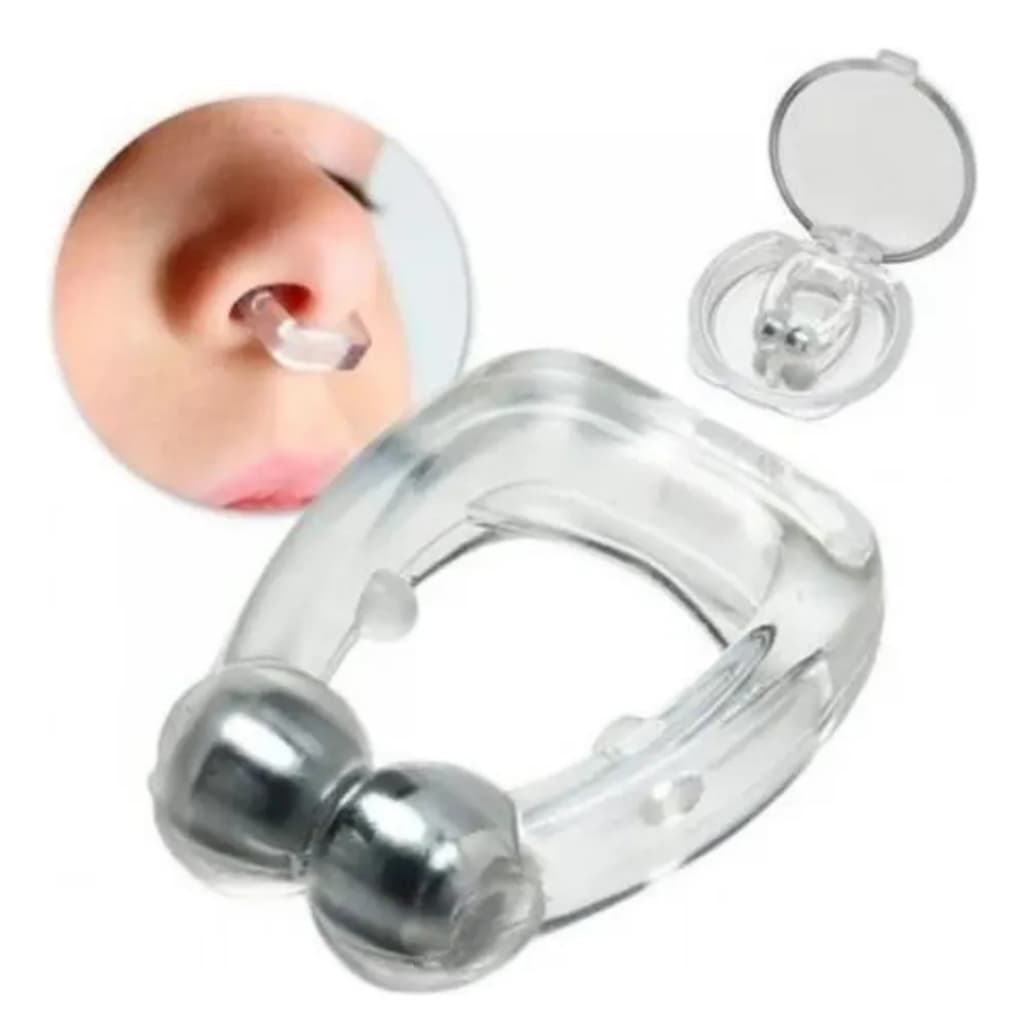 4x Clipe Nasal Anti Ronco e Apneia | Dilatador Nasal Reutilizável Silicone