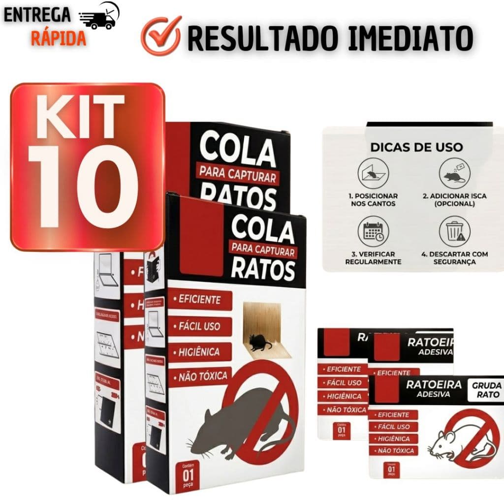 Placa Adesiva Multiuso para Controle de Pragas | Forte Fixação | Uso Doméstico e Comercial