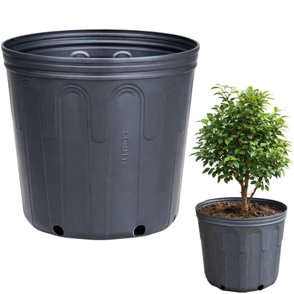 Vaso Embalagem 8 Litros Flexível para Árvores Frutíferas, Mudas e Outras Leve e Resistente