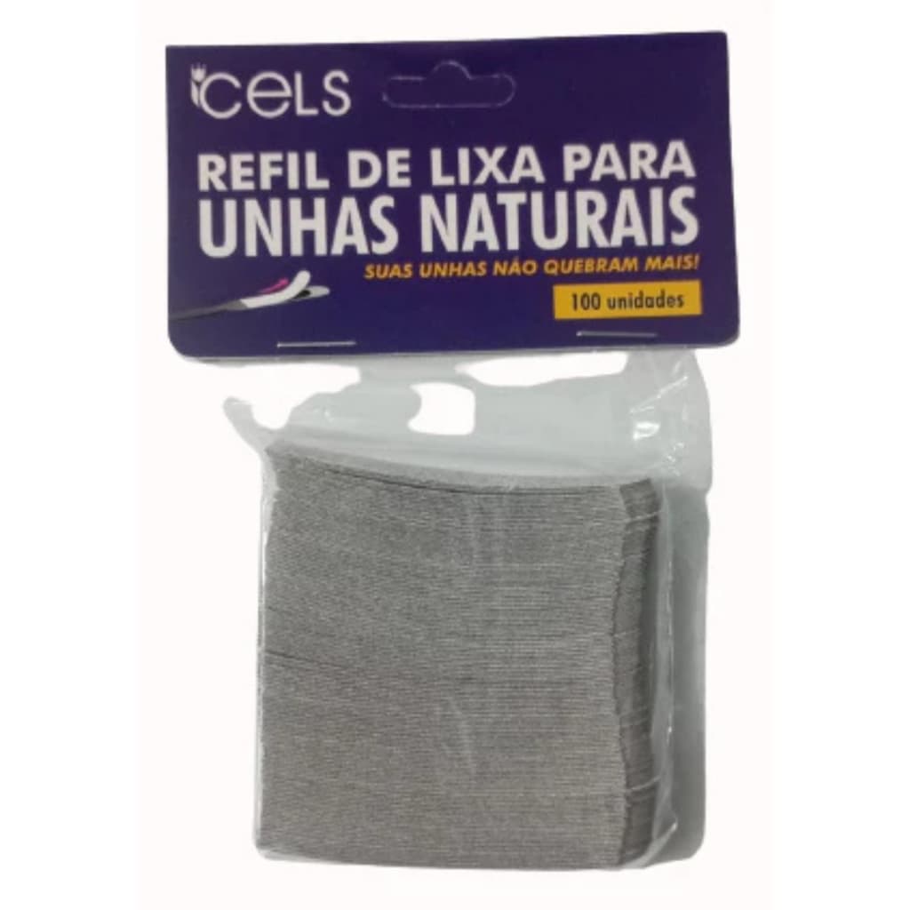 Refil Para Lixa de Unha Natural Cels - 100 Unidades