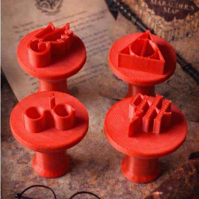 Carimbo Temático Infantil Biscuit Brigadeiro Diversos Modelos 3D Harry Potter, Mickey Mouse e Mário Kart