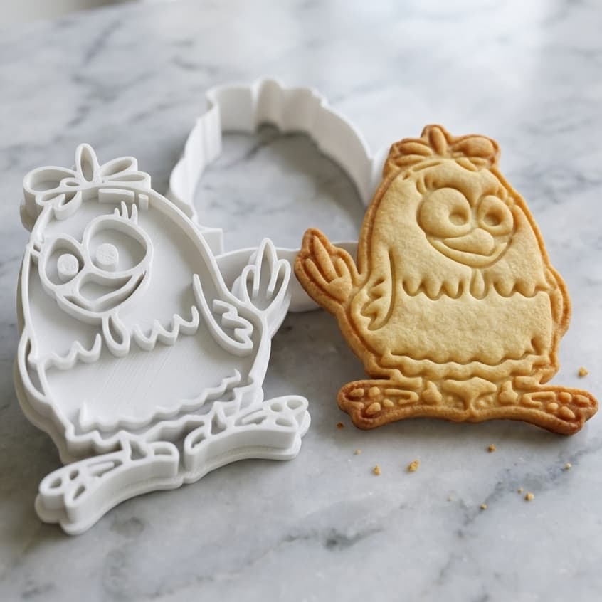 Cortador Biscoito Galinha Pintadinha Piu Piu Confeitaria Fondant Pasta Americana Alta Precisão