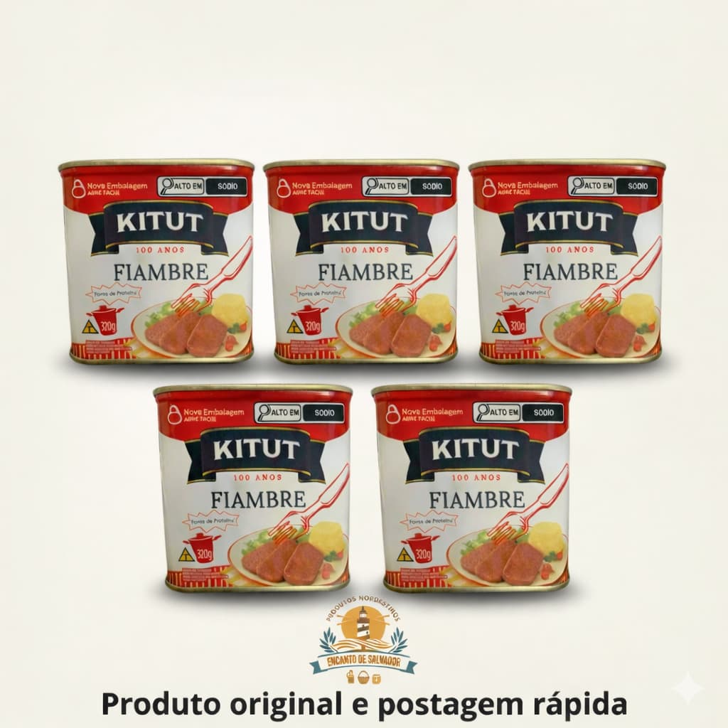Kit 05 Kitut Fiambre Enlatado (05 latas de 320g cada)