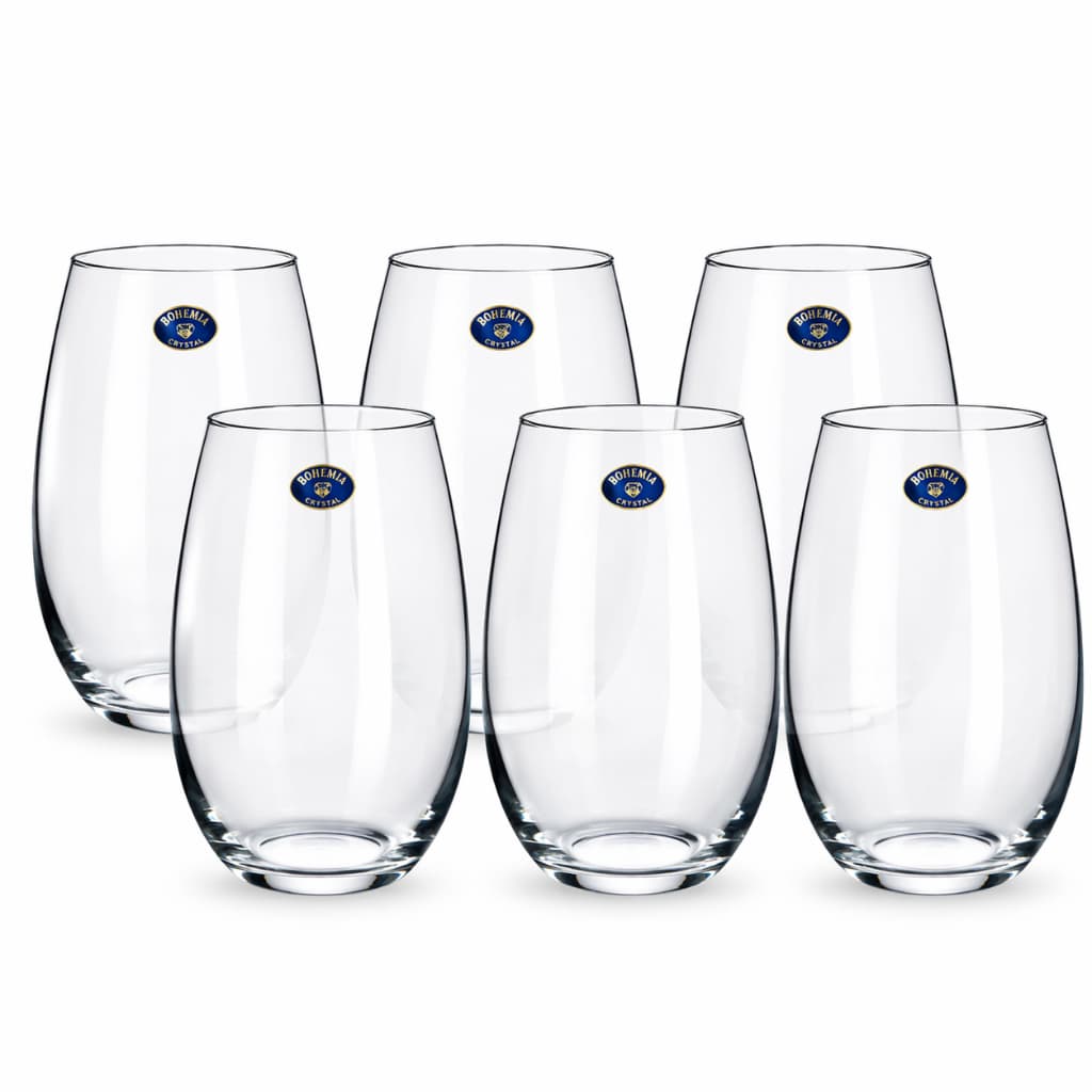 Jogo C/ 6 Copos Bohemia Crystal 560 Ml Cor Transparente