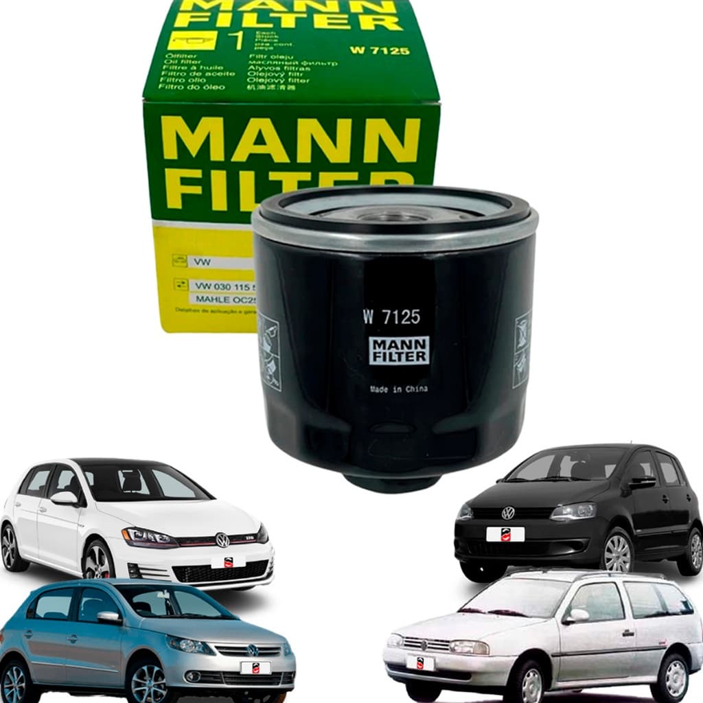 Filtro Óleo Motor Gol Fox Voyage Polo Kombi Golf Original Vw