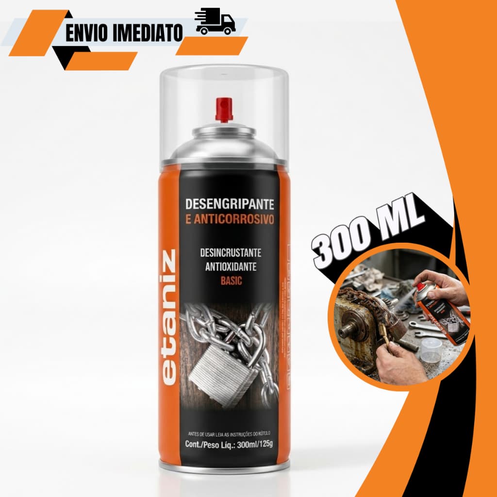 Desengripante Spray Anti Ferrugem Etaniz 300ml/125gr Profissional