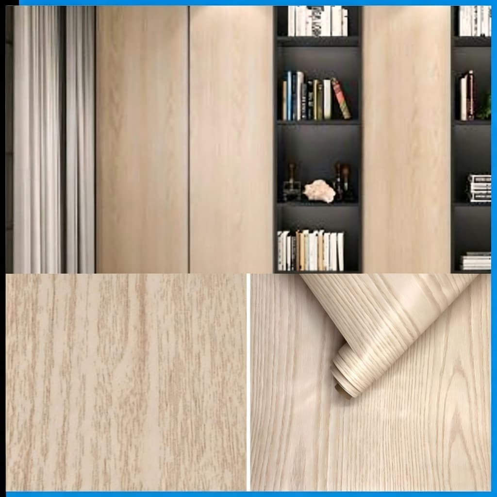 Papel Contact Adesivo Madeira Rolo 5 Metros x 45cm Envelopamento Móveis