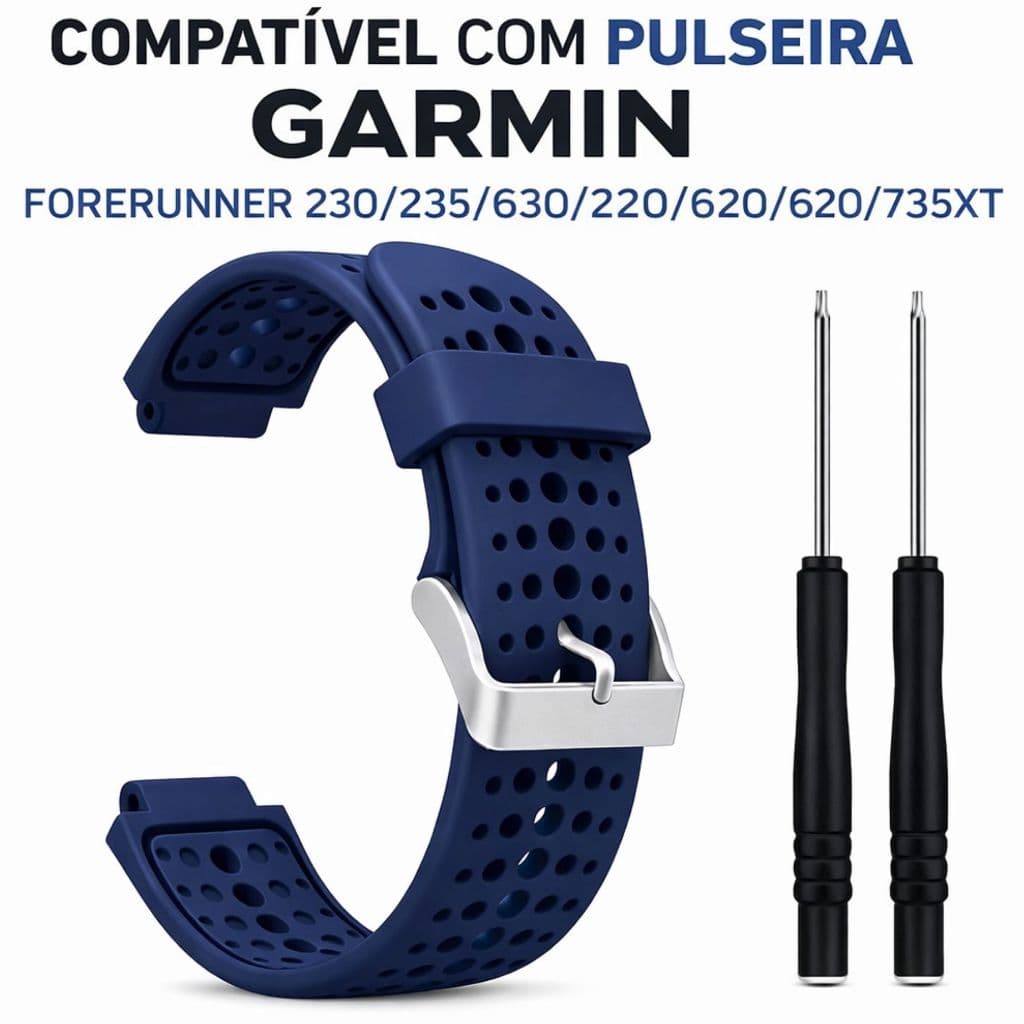 Pulseira para Garmin Forerunner 230 235 630 220 620 735Xt